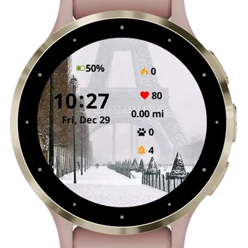 1 December Garmin watch face preview