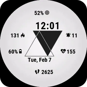 3Angles Garmin watch face preview