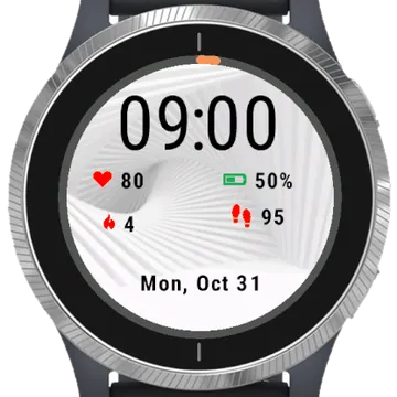 3D Abstract Garmin watch face preview