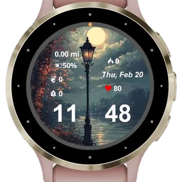 A Dreamy Nightscape Garmin watch face preview