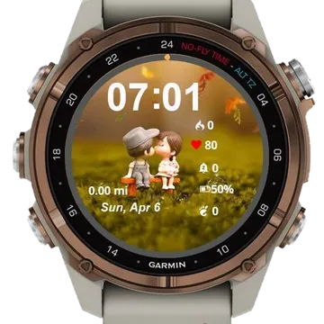 A Sweet Moment Garmin watch face preview