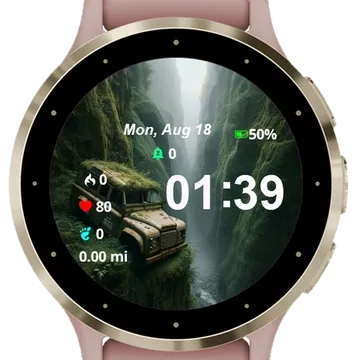 Abandoned Car Garmin watch face preview