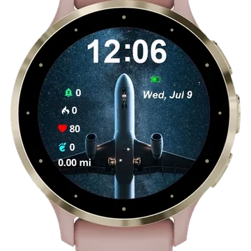 Above the Galaxy Garmin watch face preview