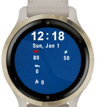 Abstract Background Garmin watch face preview