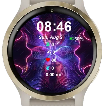 Abstract Digital Art Woman Garmin watch face preview