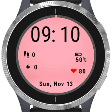Abstract Pink Garmin watch face preview