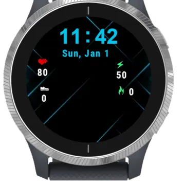 Abstract Shape Garmin watch face preview