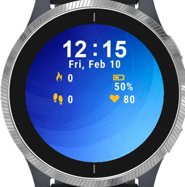 Abstract Technology Garmin watch face preview