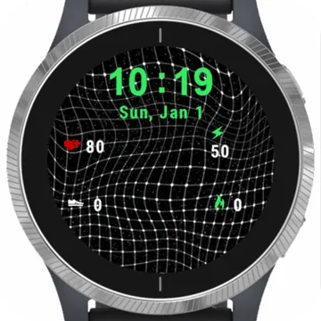 Abstract Wall Garmin watch face preview