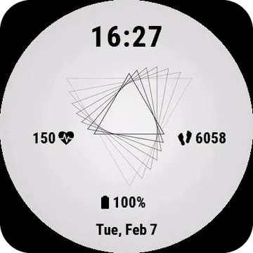 Abstraction Garmin watch face preview