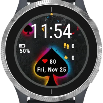 Ace Cards Art Garmin watch face preview