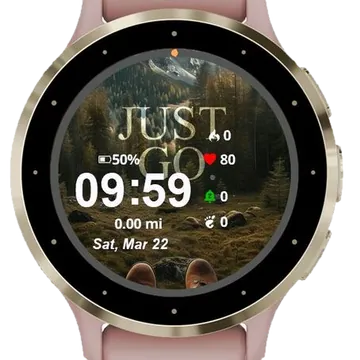 Adventure Awaits Garmin watch face preview