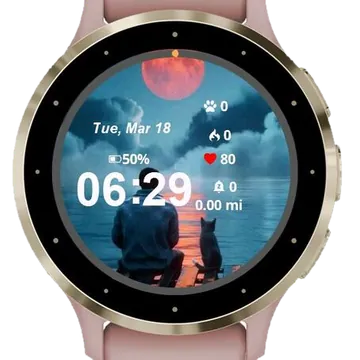 Aesthetic Nature Garmin watch face preview