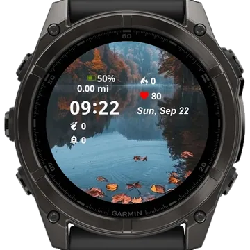 Aesthetic Scenes Autumn Garmin watch face preview