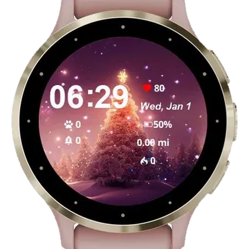 Aesthetic This Holiday Garmin watch face preview