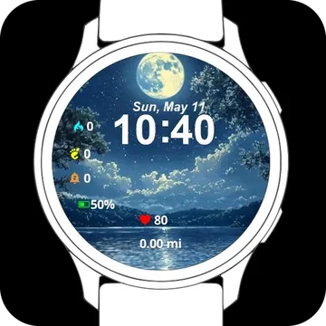Aesthetic Vibes Garmin watch face preview