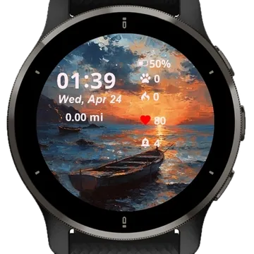 Ai Impressionism Garmin watch face preview