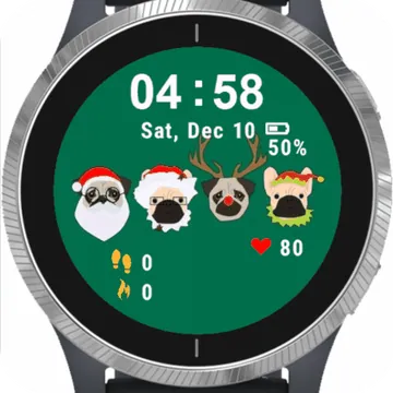 All Friends Christmas Garmin watch face preview