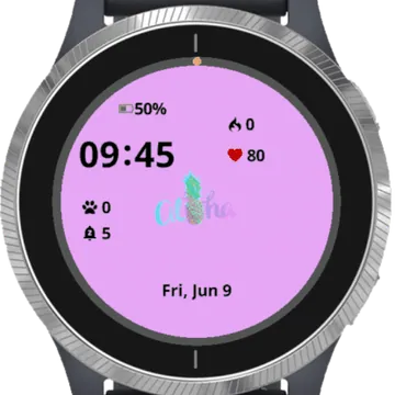 Aloha Garmin watch face preview