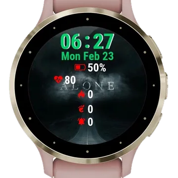 Alone Movie Poster Garmin watch face preview