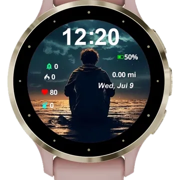 Alone with the Storm Garmin watch face preview