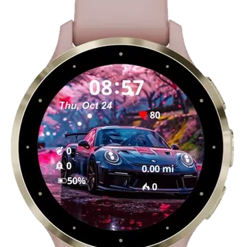 Amazing Car Garmin watch face preview