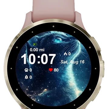 Amazing Cat Garmin watch face preview