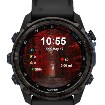 Amazing Forest Garmin watch face preview