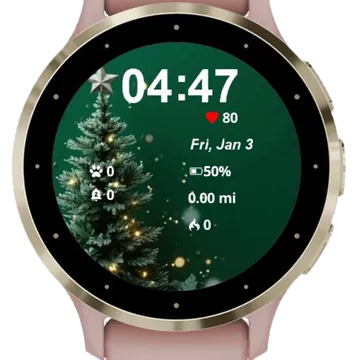 Amazing Tree Garmin watch face preview