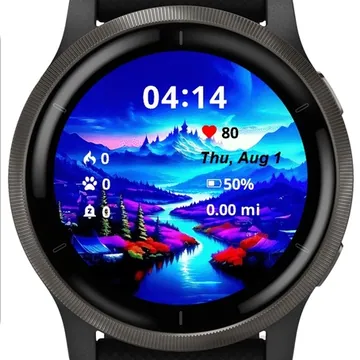 Amazing View Landscape Garmin watch face preview