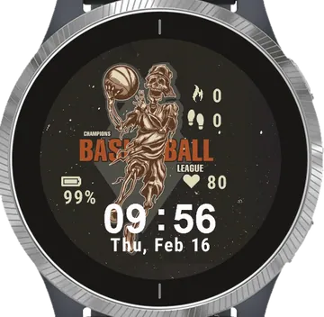 American Football Player Garmin watch face preview