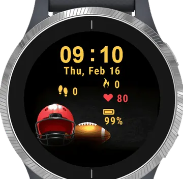 American Football Garmin watch face preview