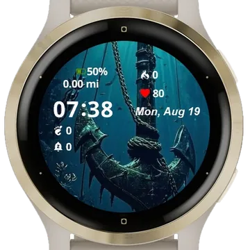 Anchor Garmin watch face preview