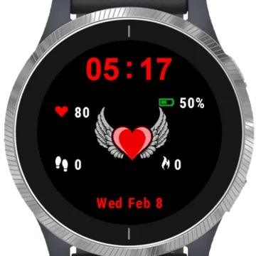 Angel Heart Garmin watch face preview