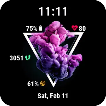 Anglesmoke Garmin watch face preview