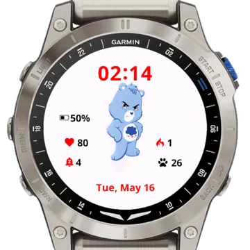 Angry Bears Garmin watch face preview