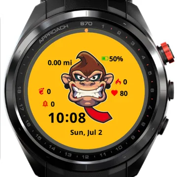 Angry Mario Garmin watch face preview
