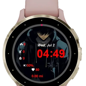 Anime Lovers Garmin watch face preview