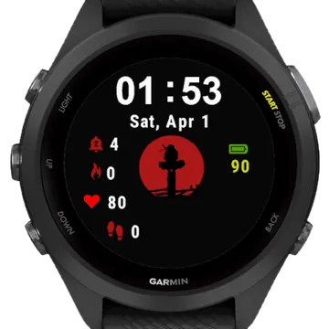 Anime Ninja Garmin watch face preview