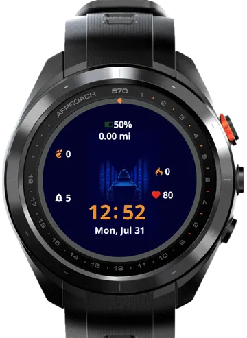 Anonymous Time Garmin watch face preview