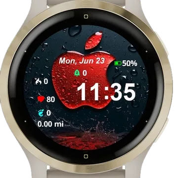 Apple In Water Garmin watch face preview