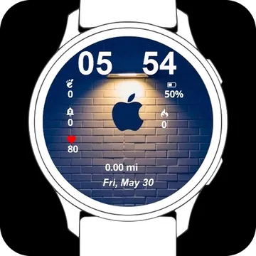 Apple Under Light Garmin watch face preview