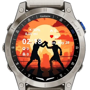 Art Boxing Garmin watch face preview