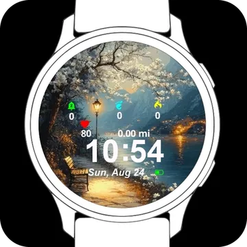 Art Landscape Garmin watch face preview
