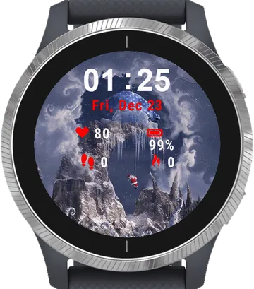 ArtSanta Garmin watch face preview