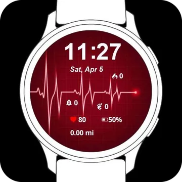 Attack Symptoms Garmin watch face preview