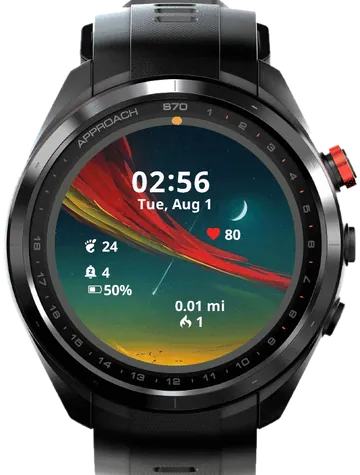 Aurora Borealis Garmin watch face preview