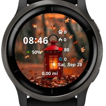 Autumn Background Garmin watch face preview