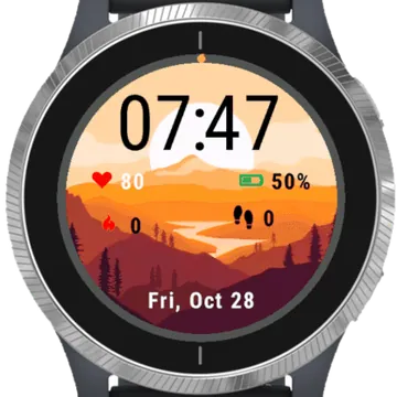 Autumn Morning Garmin watch face preview