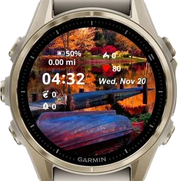 Autumn Serenity by the Lake Garmin watch face preview